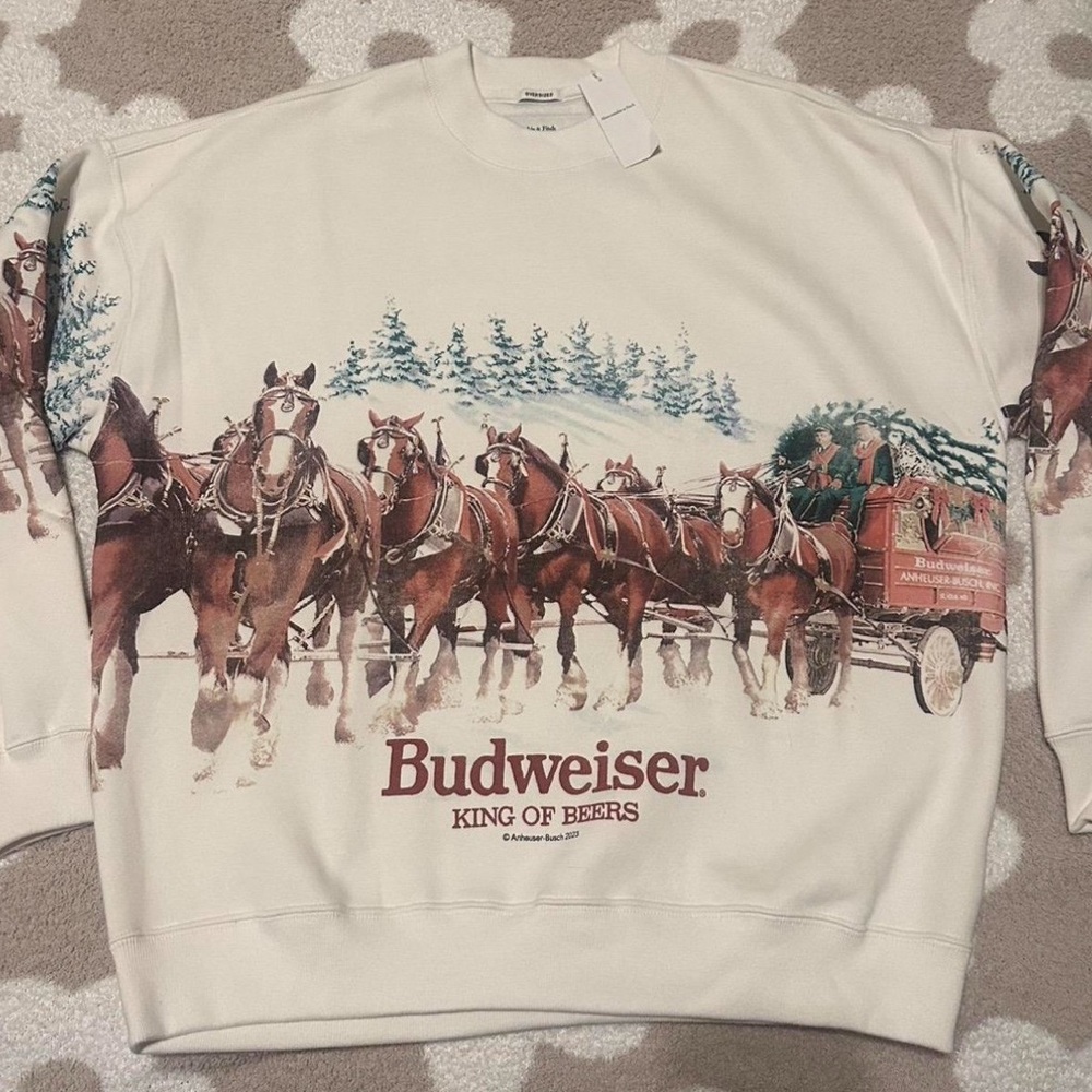 Abercrombie and Fitch Budweiser Sweatshirt